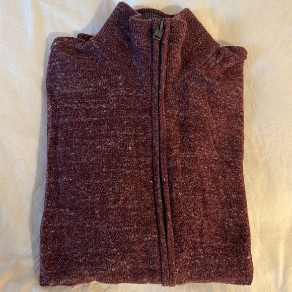 Burgundy Zip Up - Picture 3 of 3